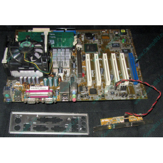 Материнская плата Asus P4PE (FireWire) с процессором Intel Pentium-4 2.4GHz s.478 и памятью 768Mb DDR1 Б/У (Барнаул)